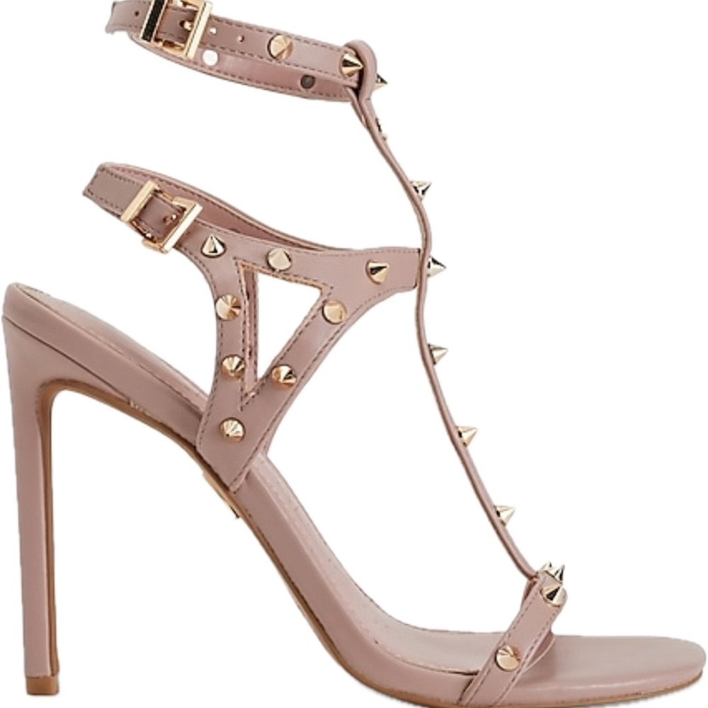 NWT Express nude pink studded heels